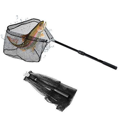 Foldable Fish Landing Net for Freshwater or Saltwater
