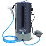 Portable Camping Shower Bag with Foot Pump and Shower Head Hose