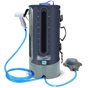 Portable Camping Shower Bag with Foot Pump and Shower Head Hose