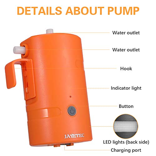 Portable Outdoor Camping Shower 4400mAh Battery IPX7 for Hiking Travel Pet Beach 