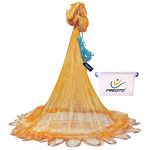 Throwing Fishing Nets with Zinc Plated Weights for Saltwater and Freshwater