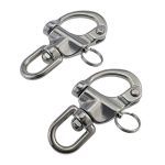 keehui Pair 2-3/4inches Swivel Eye Snap Shackle