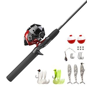 Spincast Reel and Fishing Rod Combo