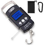 Digital Fish Hook Hanging Scale with Measuring Tape Ruler