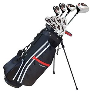 Mens Graphite/Steel Golf Club Set & Bag
