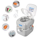 Portable Toilet Camping Porta Potty - Leak-Proof 5.8 Gallon
