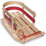 Flexible Flyer Baby Pull Sled - A Classic Wooden Sleigh for Snowy Adventures