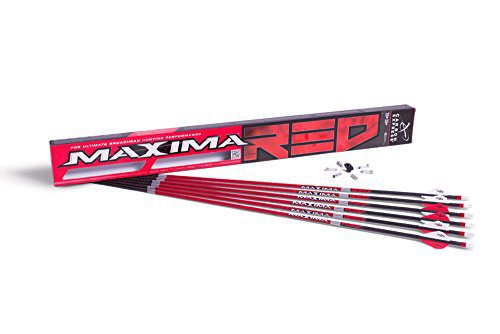 RED Fletched Carbon Arrows with Dynamic Spine Control