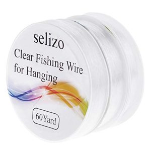 Selizo 3Pcs Clear Fishing Line Jewelry String