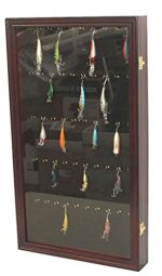 Fishing Lures Baits Shadow Box with Door Small Hook
