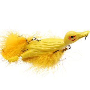 3D Duck Topwater Fishing Lure Yellow Duckling Floating