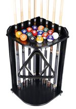 Stick Stand Holds 8 Cues & Ball Set Choose Mahogany