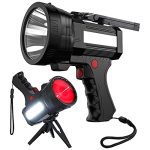 Rechargeable Spotlight LED Flashlight with Red Lens
