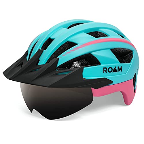 Roam Road Bike Helmet with Sun Visor and LED Light