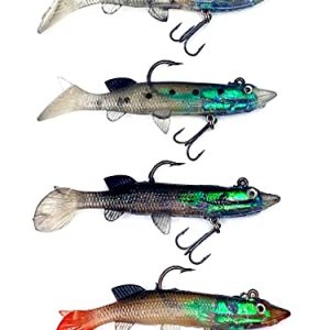Fishing Lures for Bass Musky Pike with Paddle Tail