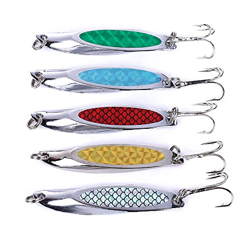 LUCKYMEOW Fishing Lures,Fishing Spoons