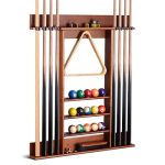 8 Pool Stick Holder Wall Mount