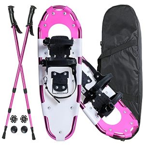 Lightweight Pink Snowshoes for Men Women Girls Boys