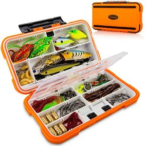 Fishing Lures Baits Tackle Box and Lure Kit Piece Saltwater