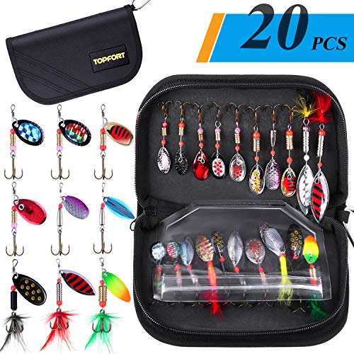 TOPFORT Fishing Lures, Fishing Spoon,Trout Lures