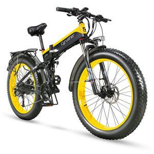 Electric Mountain Bike 1000w Folding for Adults Full Suspension with Mudguard