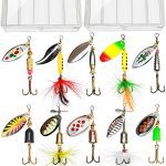 Bass Trout Salmon Hard Metal Spinner Baits Kit
