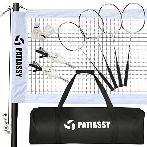 Portable Badminton Net Set for Backyard Beach
