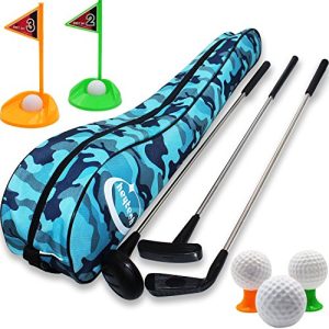 Girls, Boys, Toddlers Toy Golf Clubs Set Deluxe Outdoor