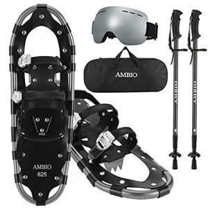 Snow Goggles and Carrying Tote Bag Light Weight Snowshoes Set