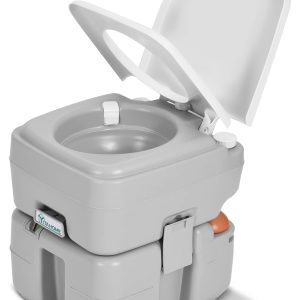 Travel RV Toilet with Level Indicator