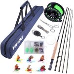 TOPFORT Fly Fishing Rod and Reel Combo Starter Kit