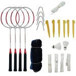 Aim Outdoor Badminton Rackets Set of 4