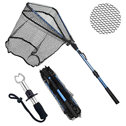 Telescopic Fishing Nets for Safe Fish Catching or Releasing