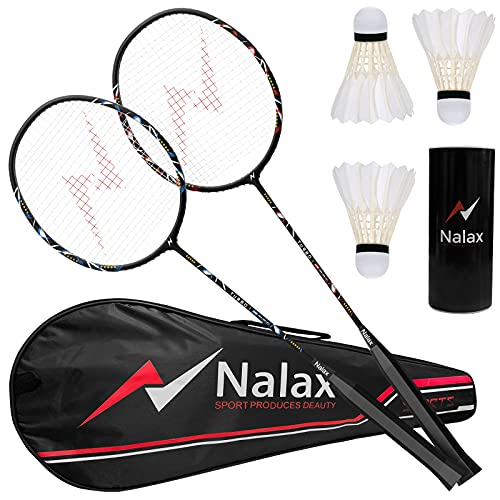 2 Player Badminton Rackets Professional Graphite High-Grade