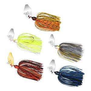 Bladed Jig Fishing Lures Heavy-Wire Needle Point Hooks