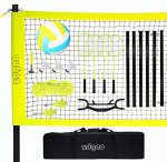 Volleyball and Badminton Set for Backyard and Outdoors