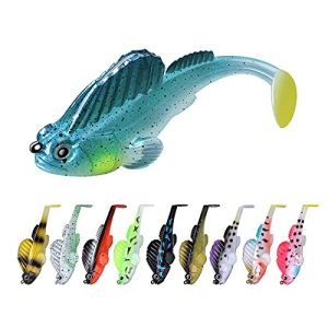 Bass Fishing Lures with Hidden Pre-Rigged Ultra-Sharp Hooks