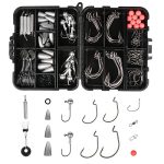 O-Rings, Barrel Swivels Fishing Set with Tackle Box