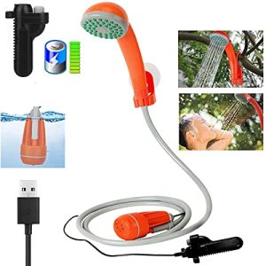 3.7V Portable Camping Shower Pump Outdoor Shower