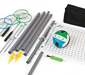Volleyball Badminton Net Set Weather Proof Material and a Full Set Storage Bag