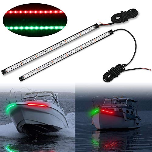 Obcursco 12 Inch LED Boat Bow Navigation Light Kits