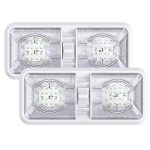 Ceiling Double Dome Light Fixture with ON/Off Switch