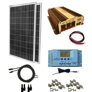 RV,  Boat Solar Panel Kit with 1500W Power Inverter