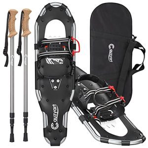Terrain Snow Shoes with Anti-Shock Trekking Poles and Carrying Tote Bag