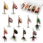 Bass Trout Salmon Hard Metal Spinner Baits Kit