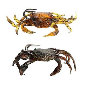 ALHONLY 2 Pack Soft Fish Fishing Crab Lures Bait