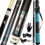 Tai ba cues 2-Piece Pool cue Stick + Hard Case