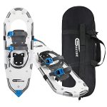 Lightweight Snowshoes with Fully Adjustable Ratchet Bindings