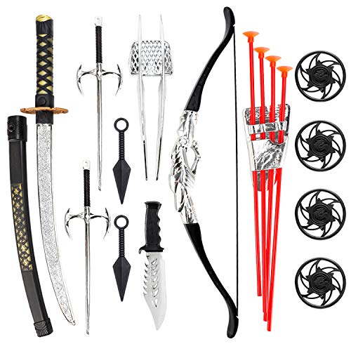 Liberty Imports Ninja Warrior Bow and Arrow Archery Set
