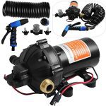 RV Water Pump 25 Foot Coiled Hose Washdown Pumps